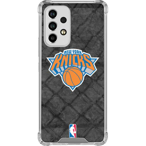 NBA New York Knicks Dark Rust Galaxy A53 5G Clear Case