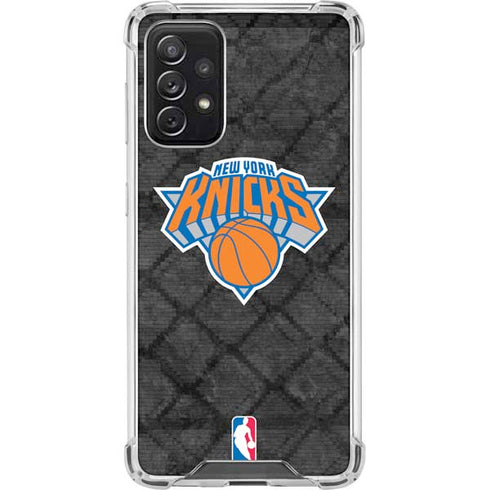 NBA New York Knicks Dark Rust Galaxy A72 5G Clear Case