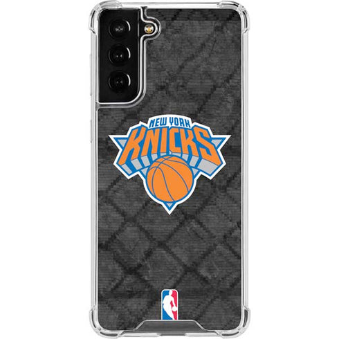 NBA New York Knicks Dark Rust Galaxy S21 FE Clear Case