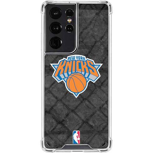 NBA New York Knicks Dark Rust Galaxy S21 Ultra 5G Clear Case