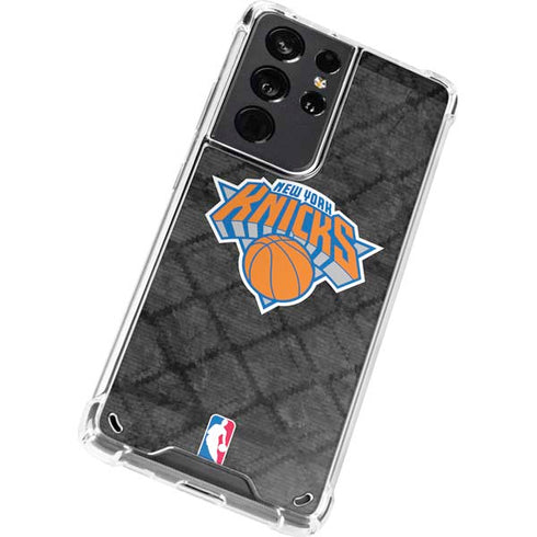 NBA New York Knicks Dark Rust Galaxy S21 Ultra 5G Clear Case