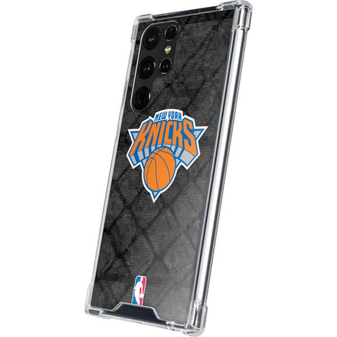NBA New York Knicks Dark Rust Galaxy S22 Ultra Clear Case