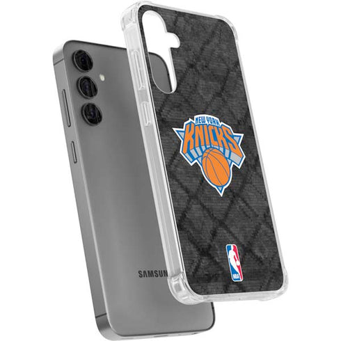 NBA New York Knicks Dark Rust Galaxy S24 Plus Clear Case