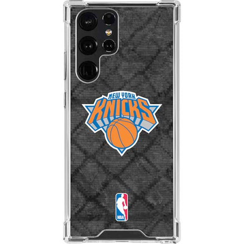 NBA New York Knicks Dark Rust Galaxy S24 Ultra Clear Case