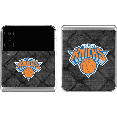 NBA New York Knicks Dark Rust Galaxy Z Flip4 5G Skin
