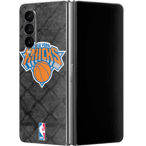 NBA New York Knicks Dark Rust Galaxy Z Fold4 5G Skin