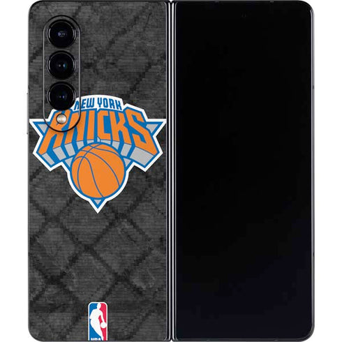 NBA New York Knicks Dark Rust Galaxy Z Fold4 5G Skin