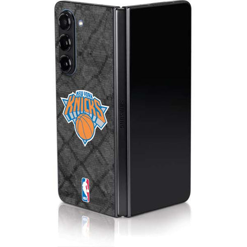 NBA New York Knicks Dark Rust Galaxy Z Fold5 5G Skin