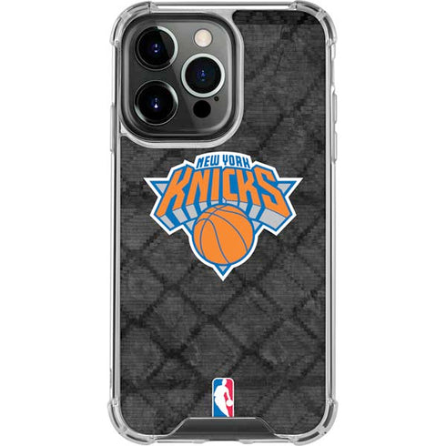 NBA New York Knicks Dark Rust iPhone 15 Pro Clear Case