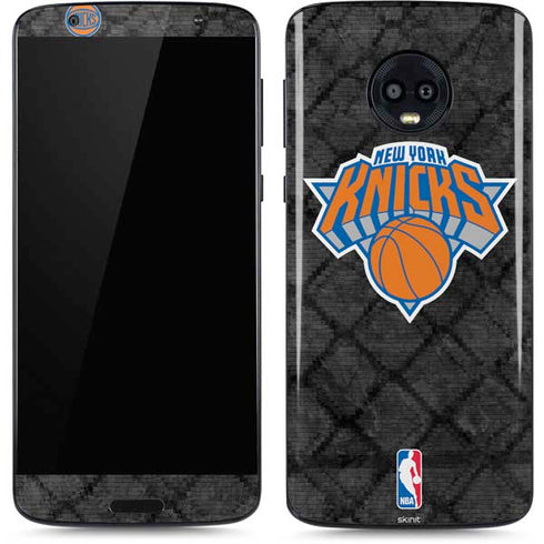 NBA New York Knicks Dark Rust Moto G6 Skin