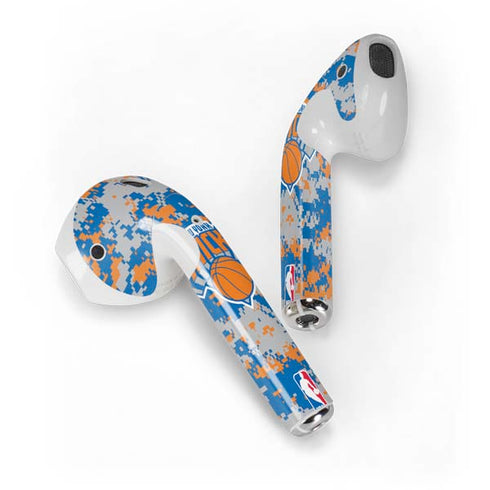 NBA New York Knicks Digi Camo Apple AirPods Skin