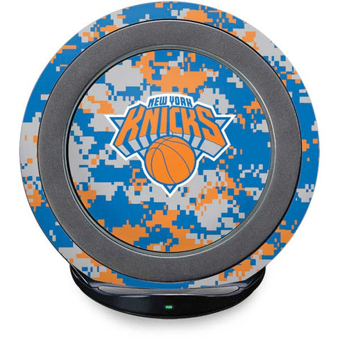 NBA New York Knicks Digi Camo Fast Charge Wireless Charging Stand Skin