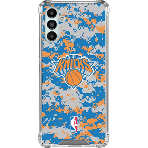 NBA New York Knicks Digi Camo Galaxy A13 5G Clear Case