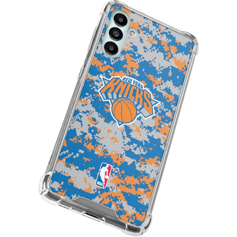 NBA New York Knicks Digi Camo Galaxy A13 5G Clear Case