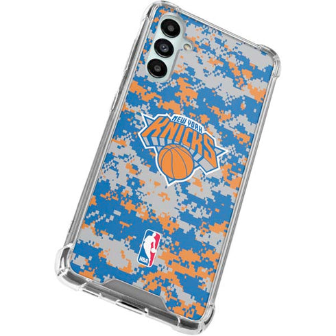 NBA New York Knicks Digi Camo Galaxy A15 5G Clear Case