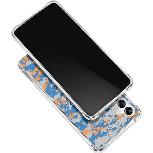 NBA New York Knicks Digi Camo Galaxy A15 5G Clear Case