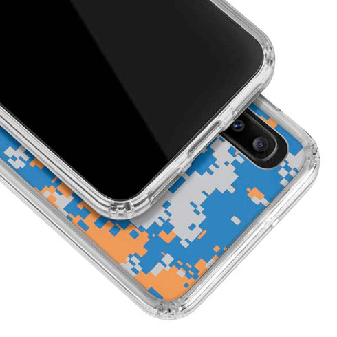 NBA New York Knicks Digi Camo Galaxy A20 Clear Case