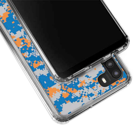 NBA New York Knicks Digi Camo Galaxy A21 Clear Case