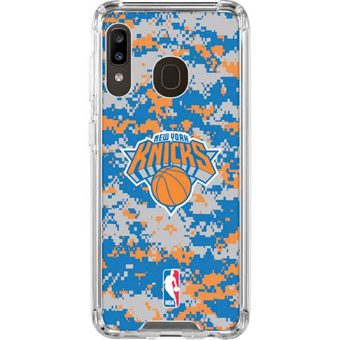 NBA New York Knicks Digi Camo Galaxy A30 Clear Case