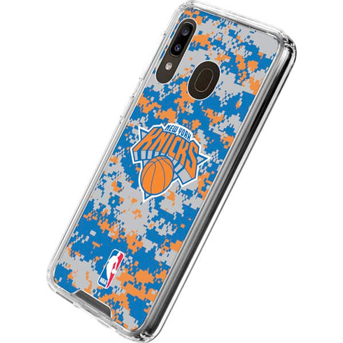 NBA New York Knicks Digi Camo Galaxy A30 Clear Case
