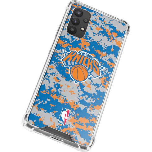 NBA New York Knicks Digi Camo Galaxy A32 5G Clear Case