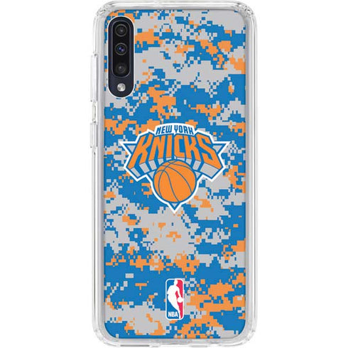 NBA New York Knicks Digi Camo Galaxy A50 Clear Case