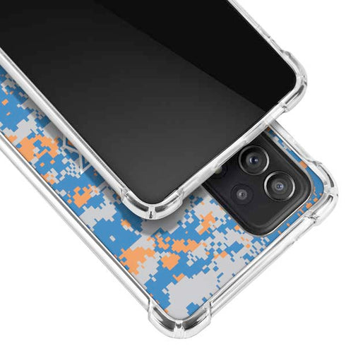 NBA New York Knicks Digi Camo Galaxy A52 5G Clear Case