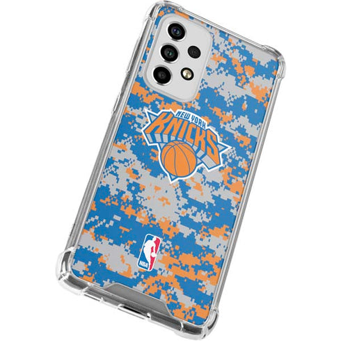 NBA New York Knicks Digi Camo Galaxy A53 5G Clear Case