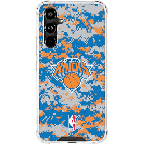 NBA New York Knicks Digi Camo Galaxy A54 5G Clear Case