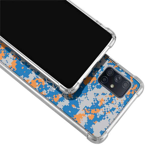 NBA New York Knicks Digi Camo Galaxy A71 5G Clear Case