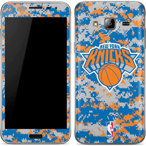 NBA New York Knicks Digi Camo Galaxy J3 Skin