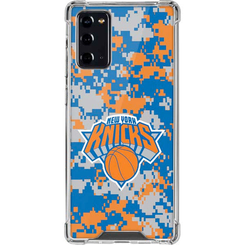NBA New York Knicks Digi Camo Galaxy Note20 5G Clear Case