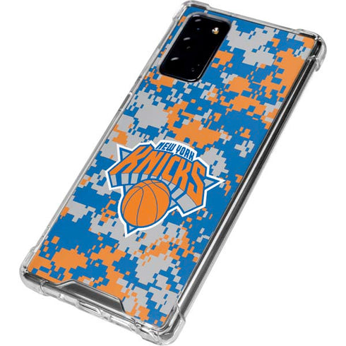 NBA New York Knicks Digi Camo Galaxy Note20 5G Clear Case