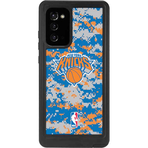 NBA New York Knicks Digi Camo Galaxy Note20 5G Waterproof Case