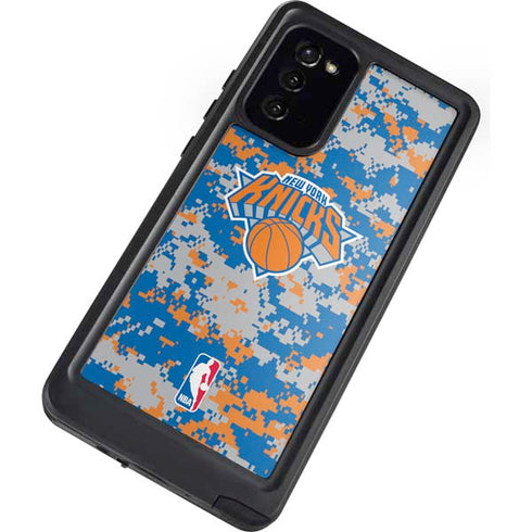 NBA New York Knicks Digi Camo Galaxy Note20 5G Waterproof Case