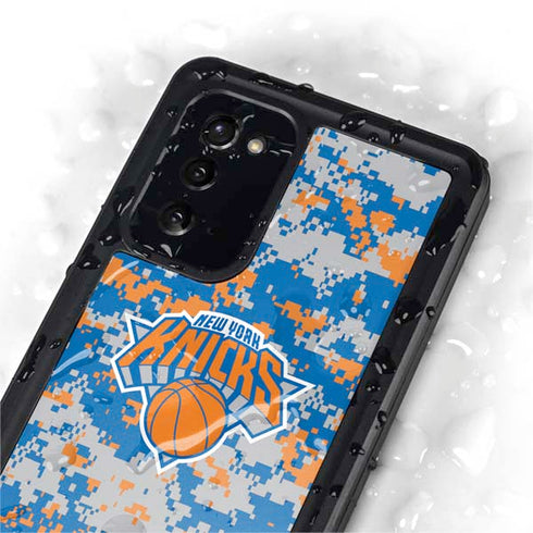 NBA New York Knicks Digi Camo Galaxy Note20 5G Waterproof Case
