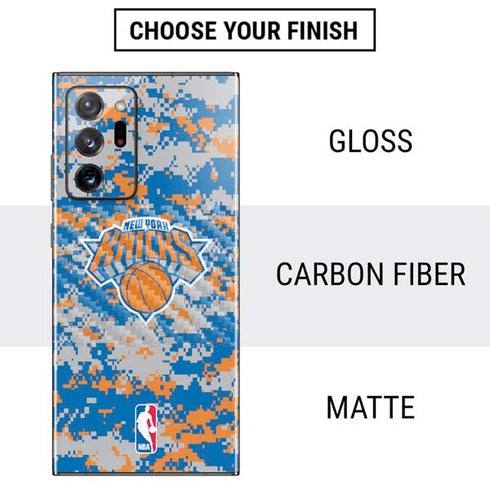 NBA New York Knicks Digi Camo Galaxy Note20 Ultra 5G Skin