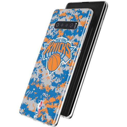 NBA New York Knicks Digi Camo Galaxy S10 Plus Skin