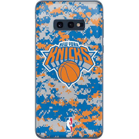 NBA New York Knicks Digi Camo Galaxy S10e Skin