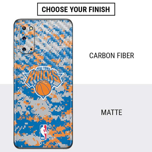 NBA New York Knicks Digi Camo Galaxy S20 Skin