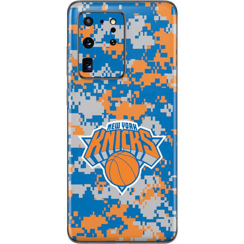 NBA New York Knicks Digi Camo Galaxy S20 Ultra 5G Skin