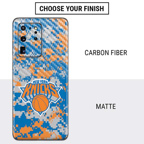 NBA New York Knicks Digi Camo Galaxy S20 Ultra 5G Skin