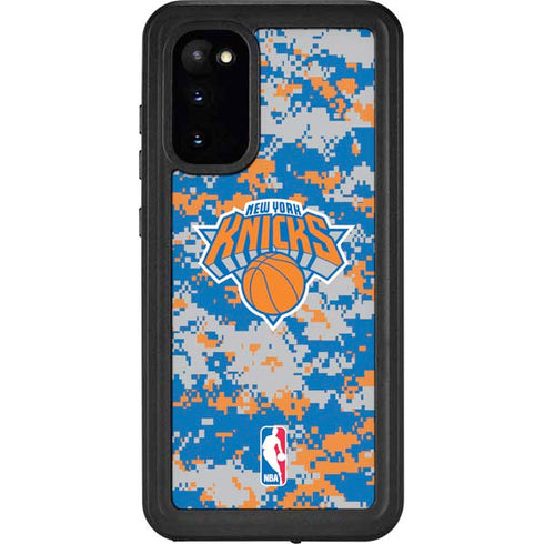 NBA New York Knicks Digi Camo Galaxy S20 Waterproof Case