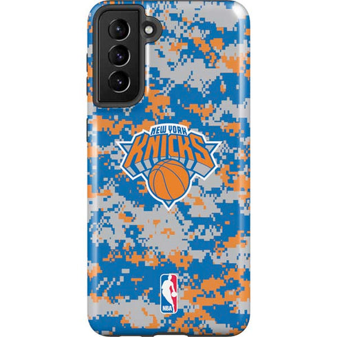 NBA New York Knicks Digi Camo Galaxy S21 FE Pro Case