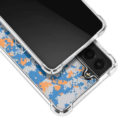 NBA New York Knicks Digi Camo Galaxy S21 Plus 5G Clear Case
