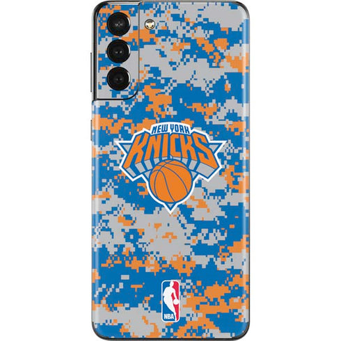 NBA New York Knicks Digi Camo Galaxy S21 Plus 5G Skin