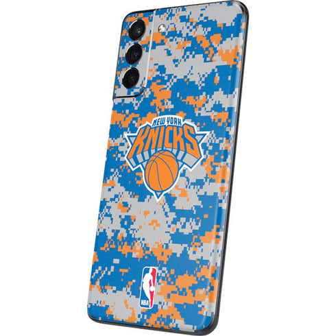 NBA New York Knicks Digi Camo Galaxy S21 Plus 5G Skin