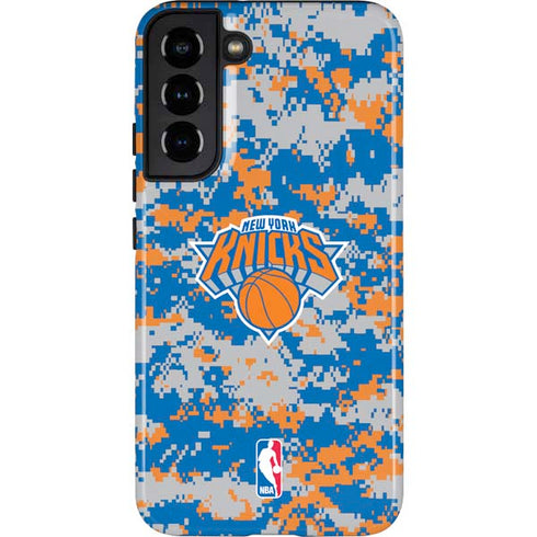 NBA New York Knicks Digi Camo Galaxy S22 Plus Pro Case