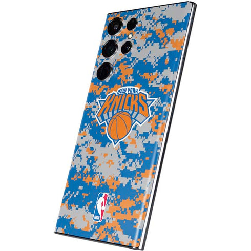 NBA New York Knicks Digi Camo Galaxy S22 Ultra Skin