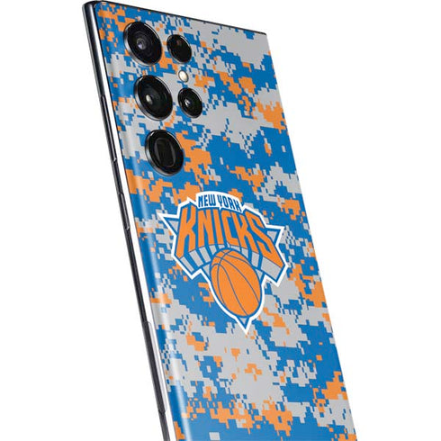 NBA New York Knicks Digi Camo Galaxy S22 Ultra Skin